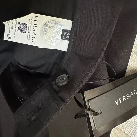 Versace Pants Mens Cotton 44 Capri inseam 19.2 inch Waist Size 11.8 inch - Picture 9 of 13